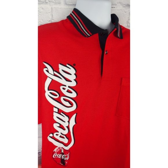 Vintage NWT Coca-Cola Polo, Size Large - Picture 3 of 10